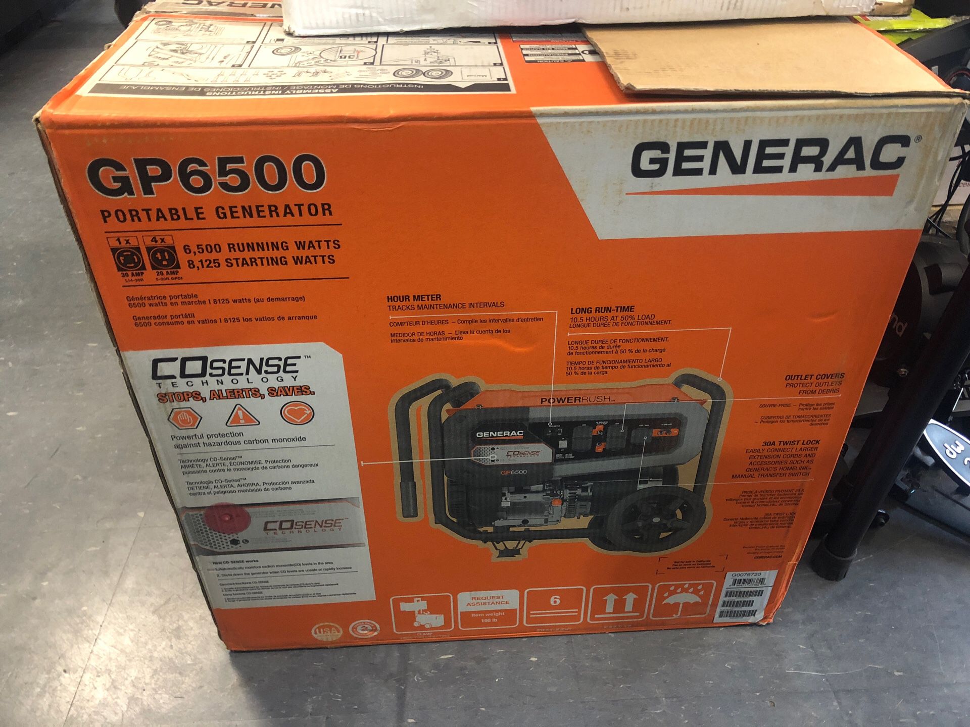 Brand New Portable Generator (GP6500)