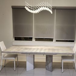 Dining Table - Treviso Modern Italian Expandable dining table