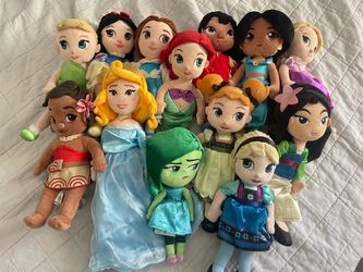 Set of Disney Princess Plush Dolls