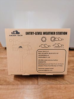 Wireless Weather Station with Outdoor Wireless Sensor with 6.5 inch LCD Screen