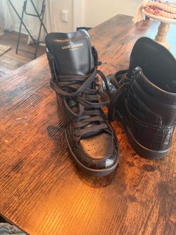 Saint Laurent Paris High-Top Sneakers