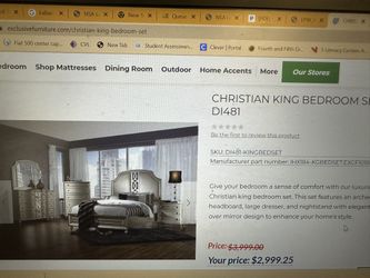 King Bedroom Set- Priced To Sell