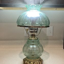 Antique Felton Glass Desk Lamp (Victorian design)