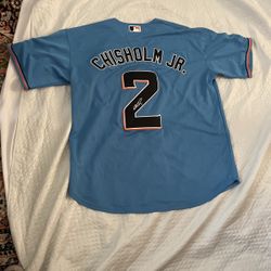 Marlins SIGNED JAZZ CHISHOLM JR jersey 