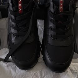 Prada Sneakers Color Blue Black 