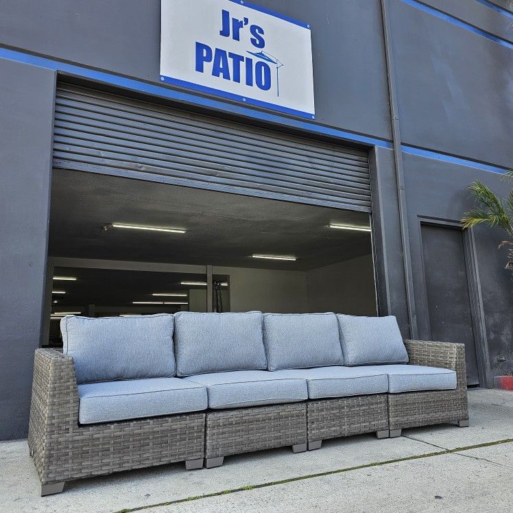 New 4pc Outdoor Patio Furniture Wicker Lounge Hdpe Modular Set