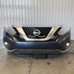 Nissan Murano Front Bumper Cover 2015 2016 2017 2018 Fog Blue