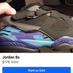 Jordan 8s Only Wore 4 times 165 or best offer