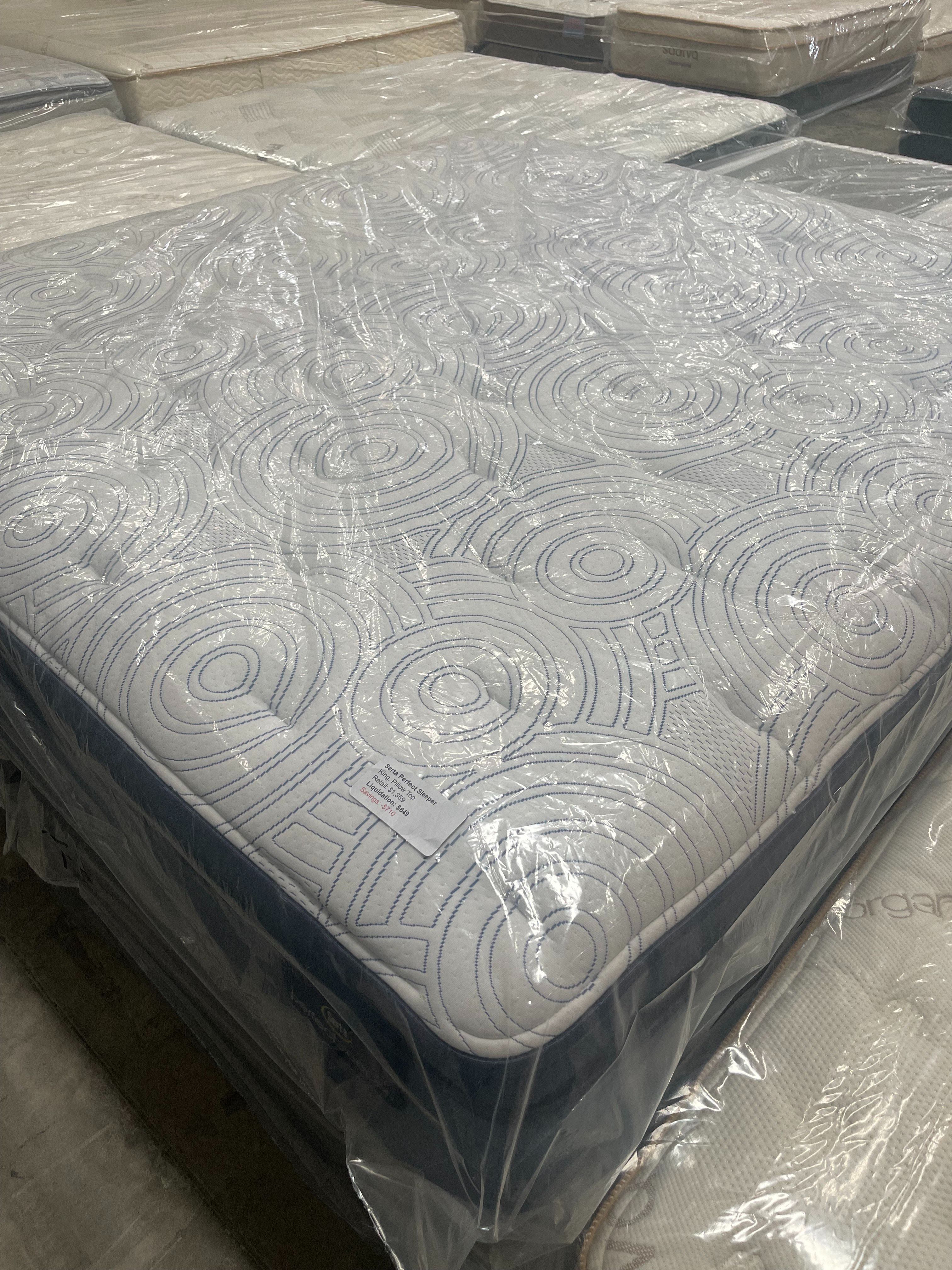 King Serta Perfect Sleeper pillow top mattress