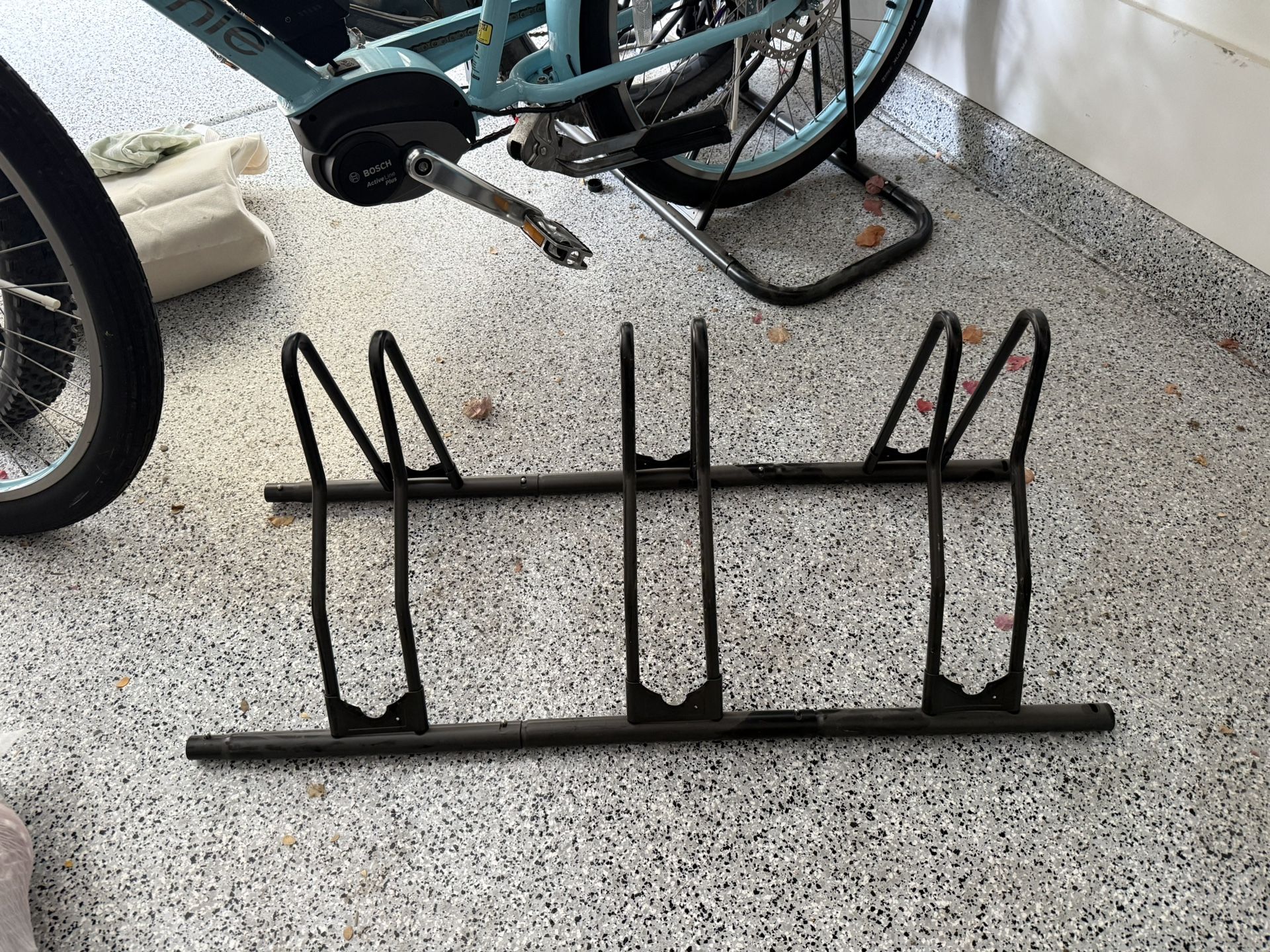 Bicycle Rack / Storage. Holds 3 Bikes From Rear Wheel