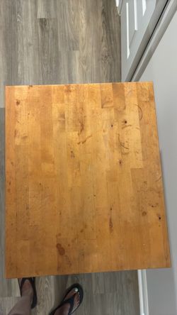 Butcher Block storage table