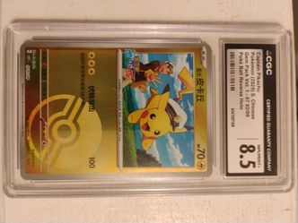 CGC graded 8.5 captain pikachu