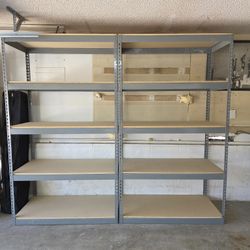 Garage Office Storage Room Supply Shed Boltless Shelves 48 in W x 24 in D Rack Shelving Delivery Available