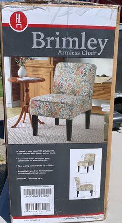 Handy Living Brimley Armless Chair – Set of 2