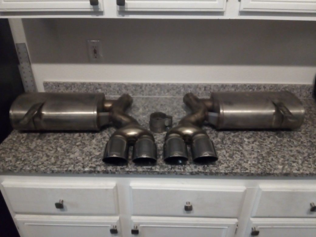 19972004 C5 Corvette Corsa Xtreme Axle Back Dual Exhaust Loudest Set