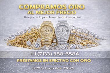 Compro ORO, joyería fina y relojes de lujo.