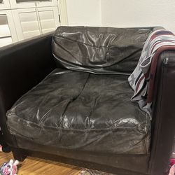 Oversized Very Comfortable Leather Chair
