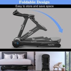 Foldable Treadmill With Bluetooth And Large LED SCREEN 
