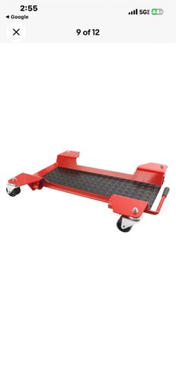 Motorcycle Centre Stand Moving Dolly Trolley Platform 360 Degree Casters 250kg U