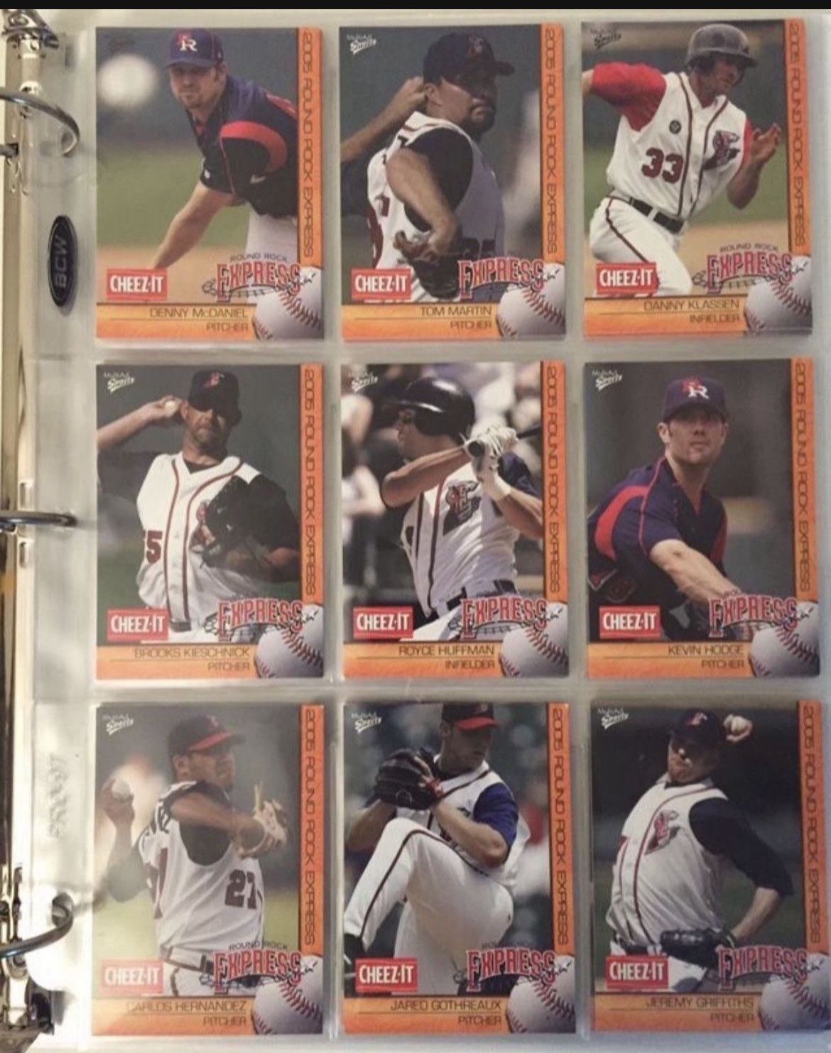 Round Rock Express Baseball Card Starter Collection w/Binder