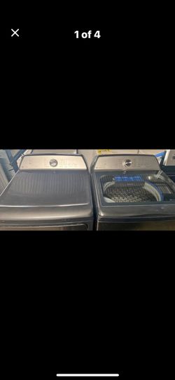 GE Profile Washer and Gas Dryer Set
