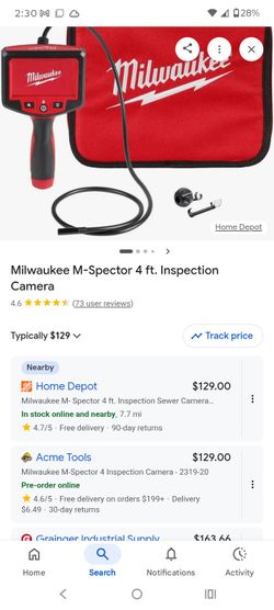 Kobalt rechargeable inspection camera