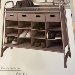 Neat Freak Organizer Shoe Rack With Four Drawers 16 Cubby Cubes New Factory Sealed Box
