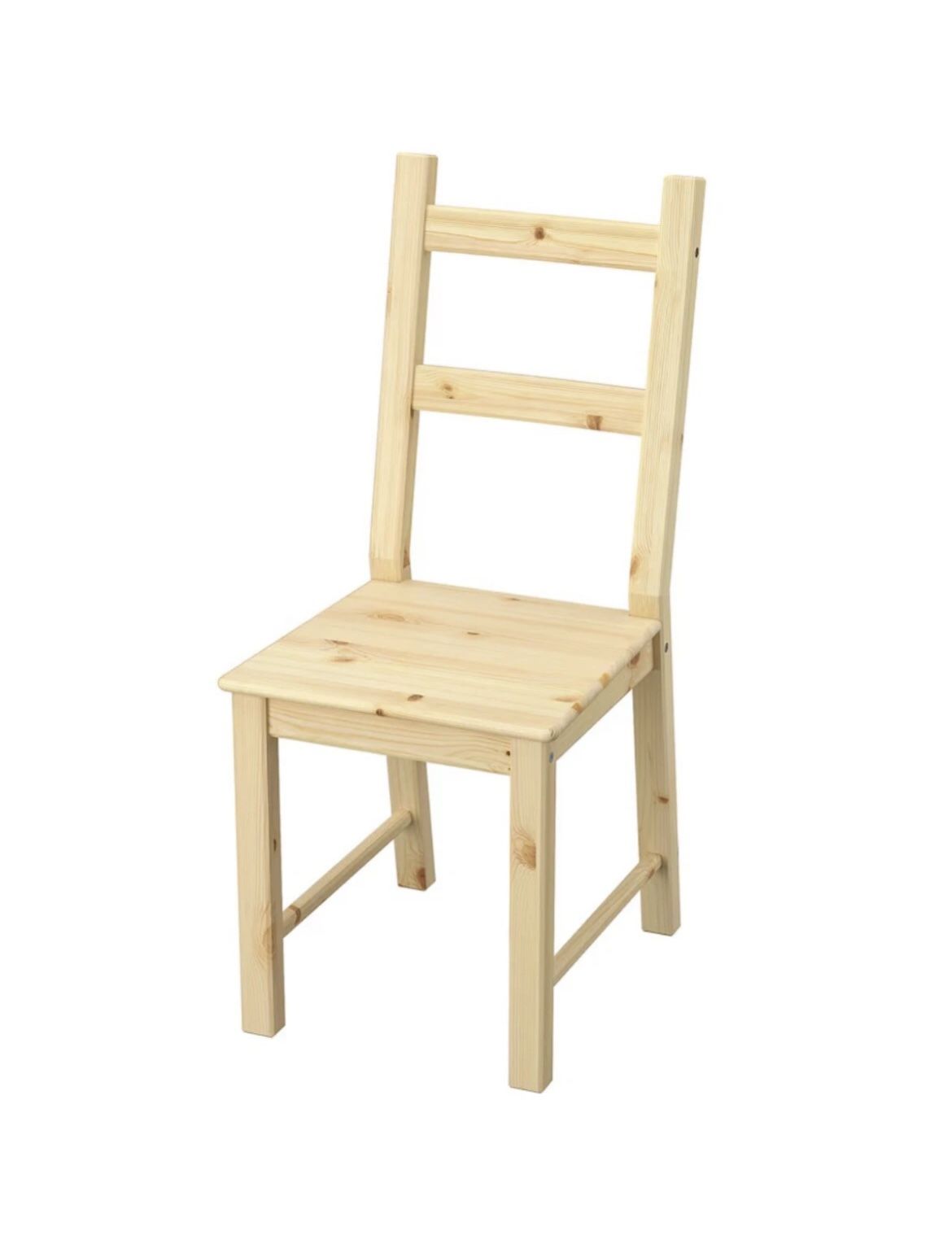 Nice 2 IKEA Chairs - Solid Pine Wood - Can Be Restrained 