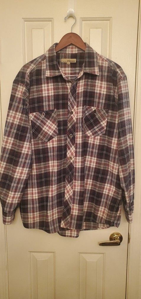Plaid Flannel Shirt Jacket