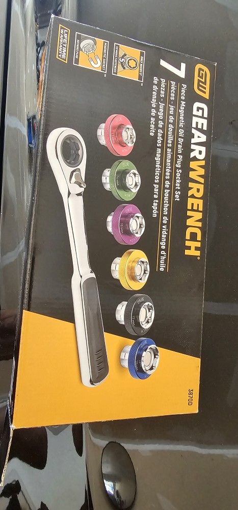 7 PIECE MAGNETIC DRAIN PLUG SOCKETS