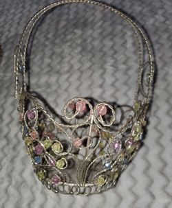 Silver Wire  Decorative  Floral Baskets 