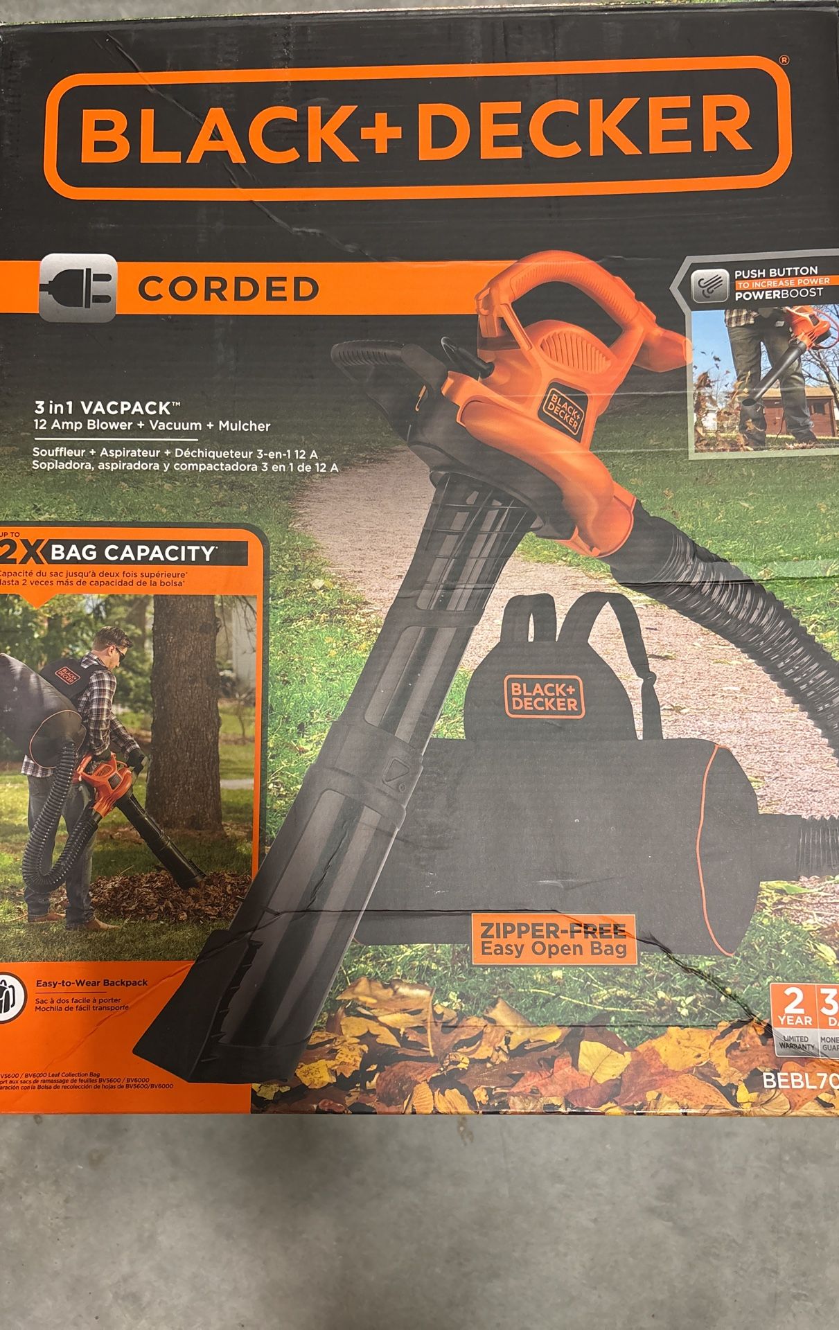 Black & Decker Blower + Vacuum
