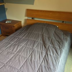 Full Bed With Memory Foam And Night Chest