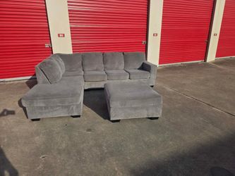 Sectional and ottoman