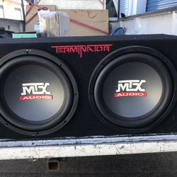MTX 12” Subs With Sub Enclosure