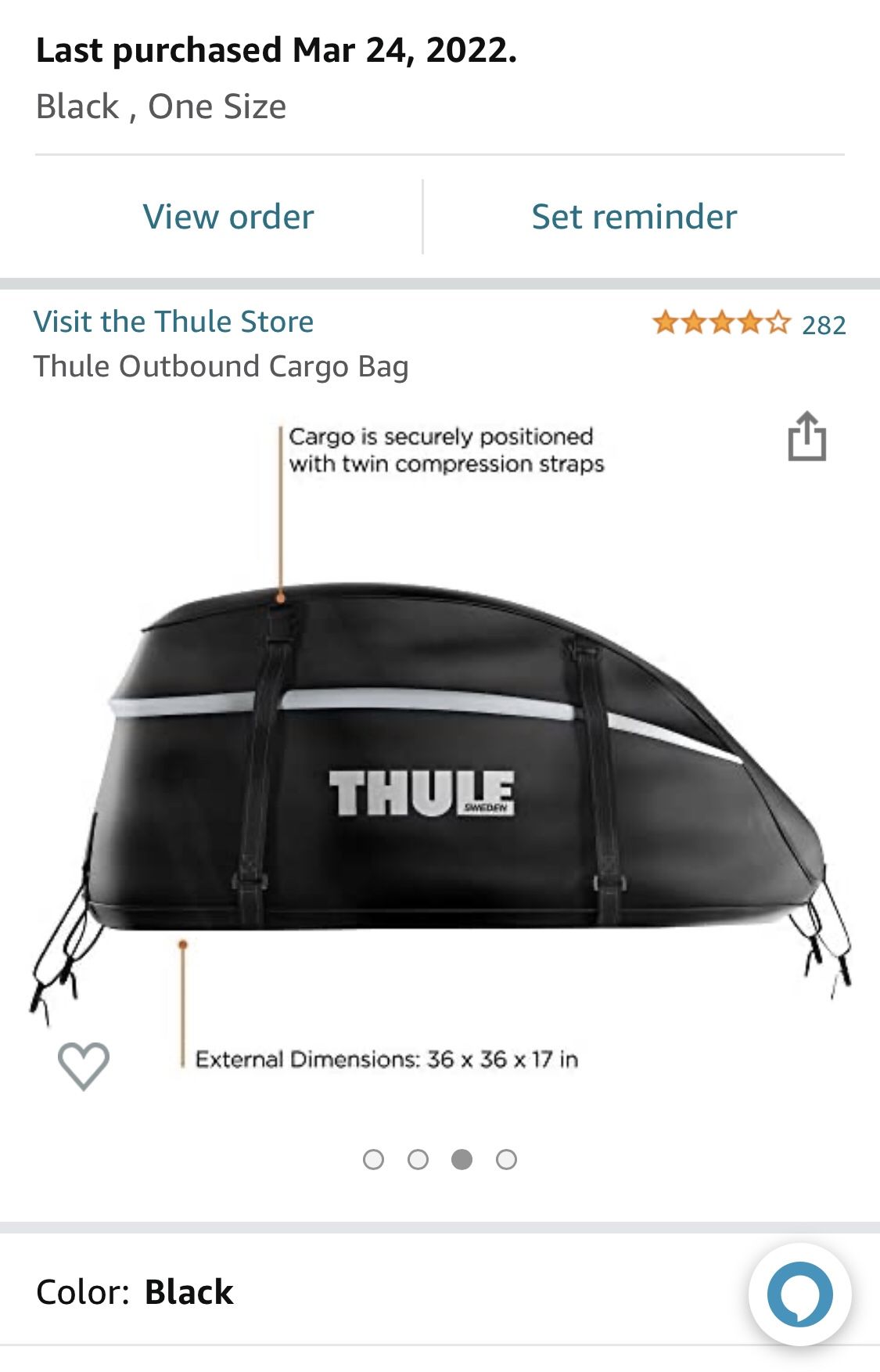 Thule outbound cargo bag sale