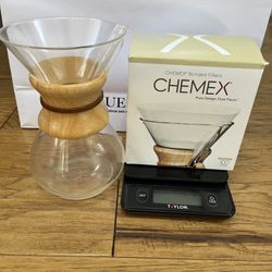 Chemex with Filters And Scale