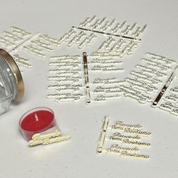 Baptism party decorations Phases 50 pieces Recuerdo de mi bautismo