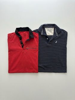 2 Short Sleeve Polo Shirts (Armani Exchange (XS) and Nautica (Small Slim)