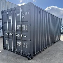 20 ft & 40ft GP & HC containers are also available. Condition - ONE TRIP NEW. Colour:Anthracite Grey. Wind and watertight. Lock boxes