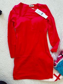 Red short skirt
