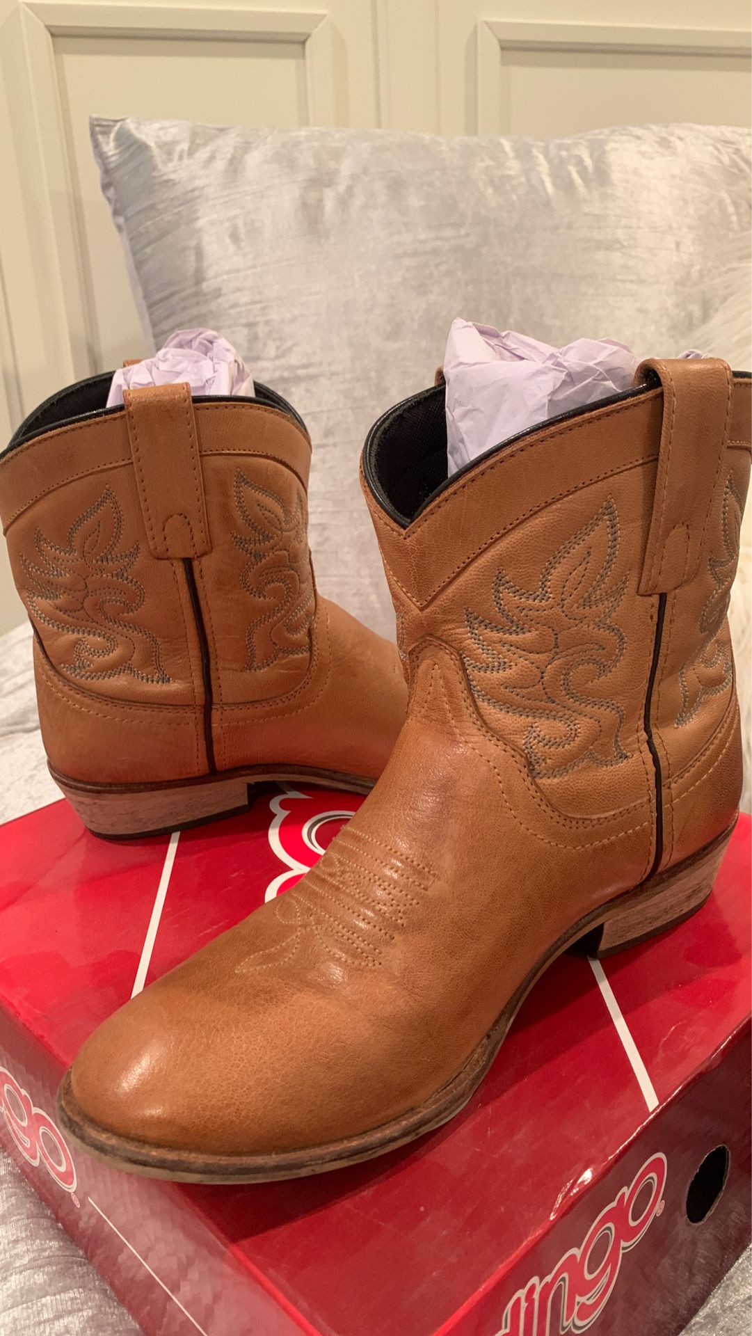 Dingo Ankle Cowboy Boots Size 8
