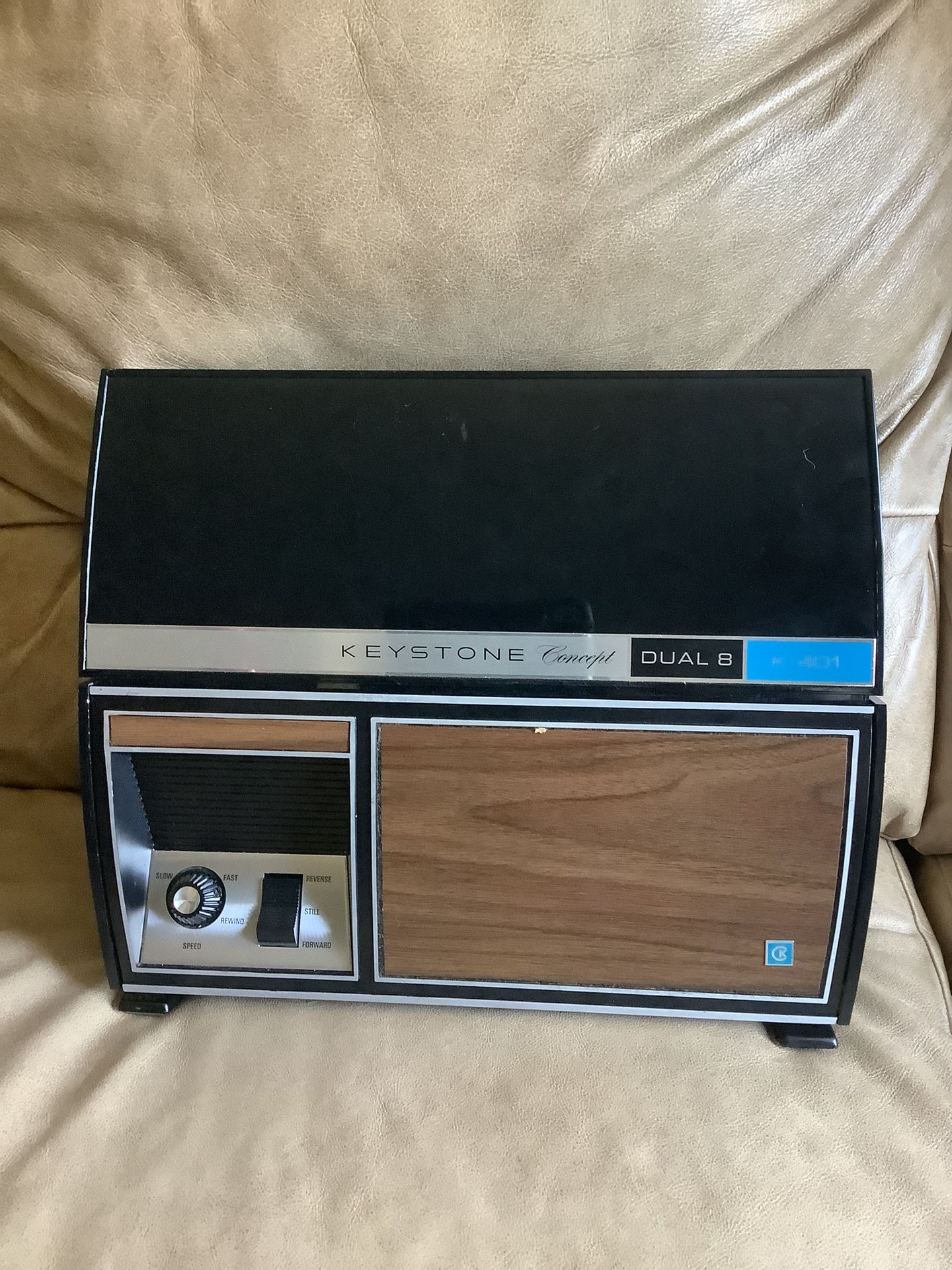 Vintage KEYSTONE Projector Dual 8 K-401 Not Tested “Cable Not Included “