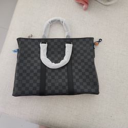 Laptop Bag/Tote- Grey and Black