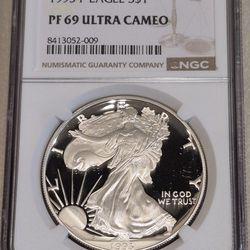 1993-P American Eagle NGC PF 69 Ultra Cameo