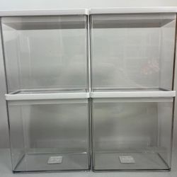 4x Brightroom Target Pokemon ETB Display Case Stackable Storage Box 8x4x8