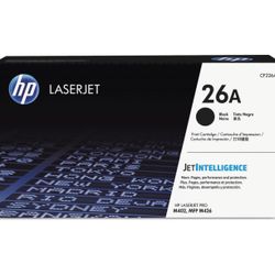 HP 26A Black Toner Cartridge | Works with HP LaserJet Pro M402 Series, HP LaserJet Pro MFP M426 Series | CF226A