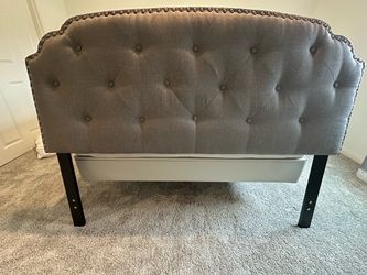 Queen bed headboard and frame