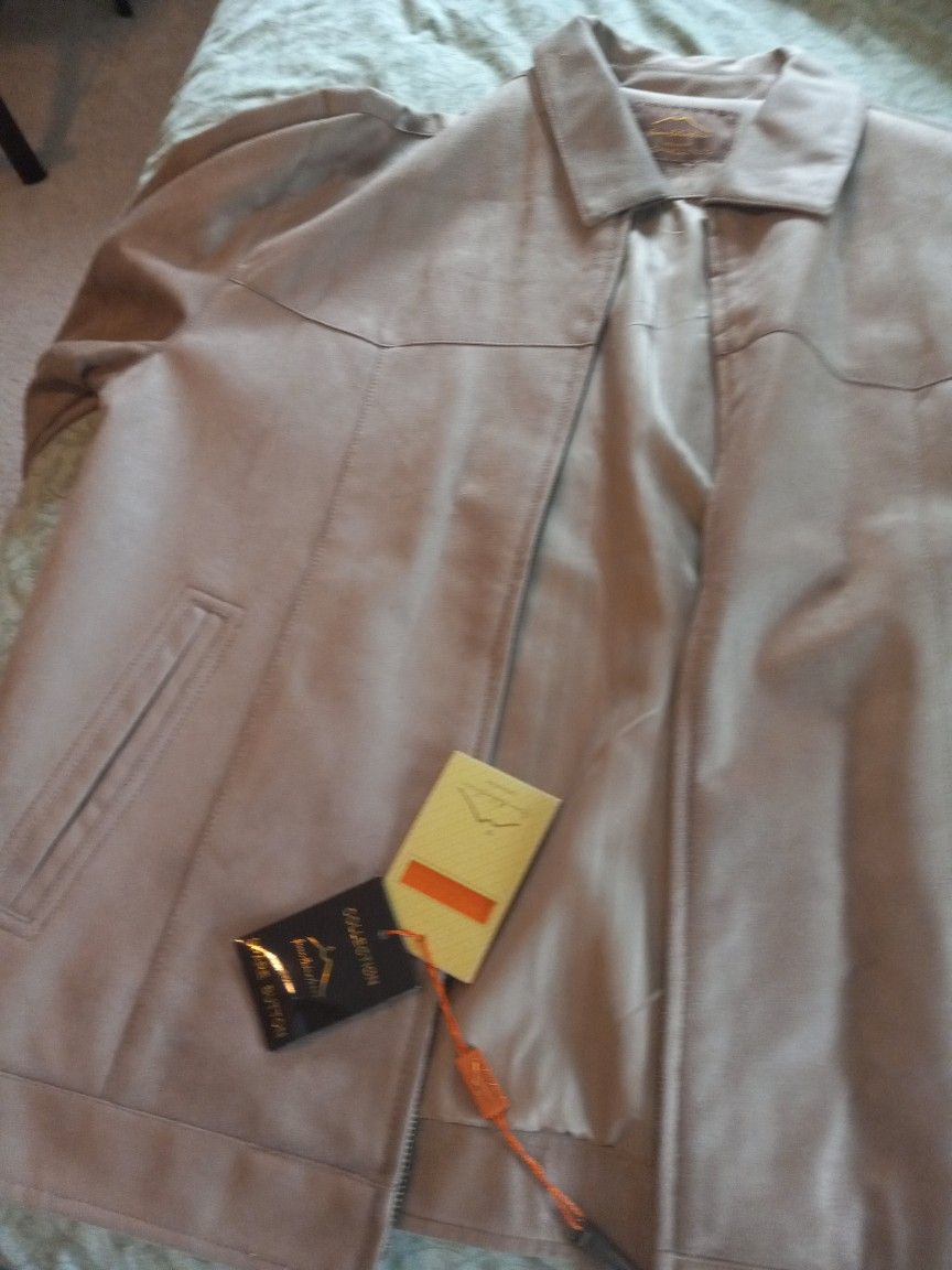 To Brand New Year Jacket Two Different Color Light Creamy And Medium Brown They're Very Stylish And Brand