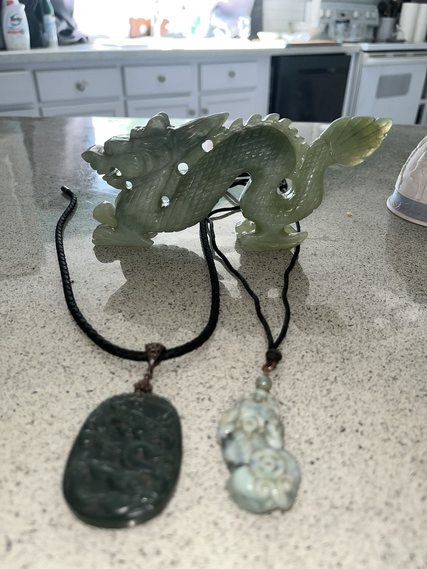 Jade Dragon And Jade Necklaces 